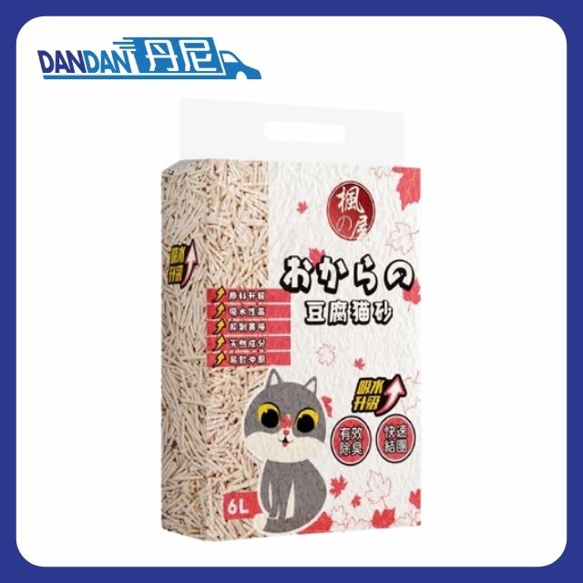 【1箱8包】楓之屋 - 豆腐貓砂(6L)(奶香味)｜15248