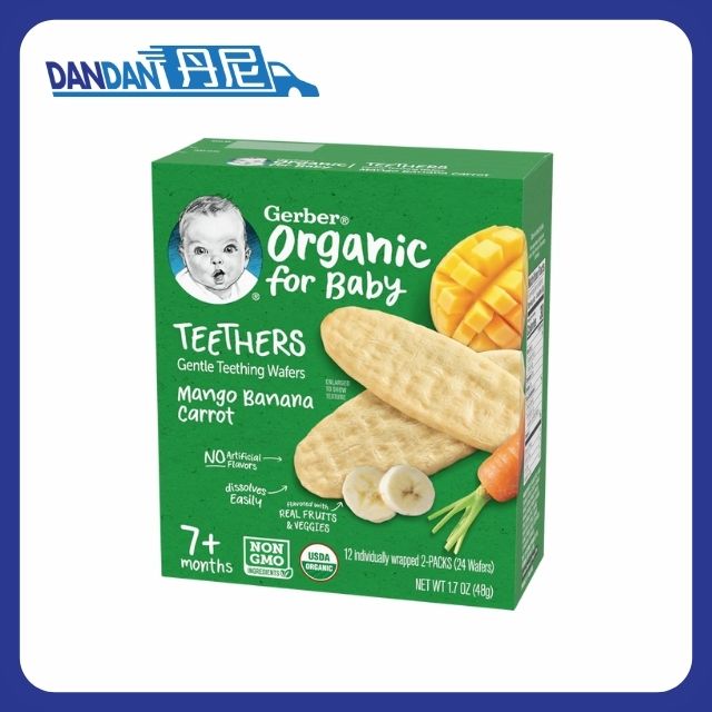 Gerber嘉寶 | 有機純米磨牙米餅 | 香蕉胡蘿蔔芒果味 | 784