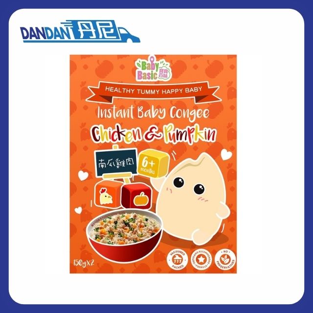 Baby Basic 寶寶百味｜有機米米粥系列｜南瓜雞肉味｜150g 共2包｜789