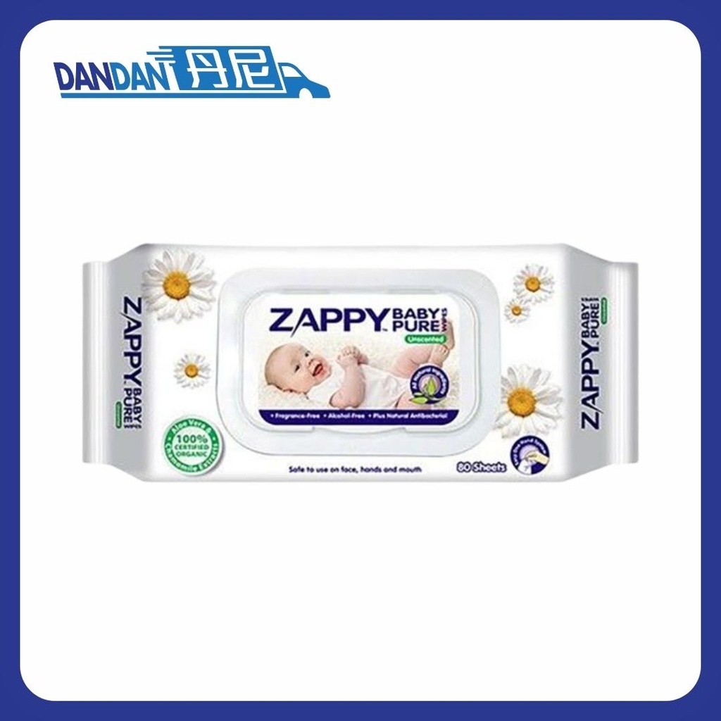 Zappy｜全天然嬰兒濕紙巾｜80片裝｜893