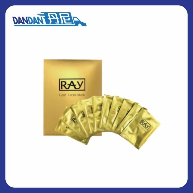 RAY｜蠶絲面膜 金色｜10片裝｜2681