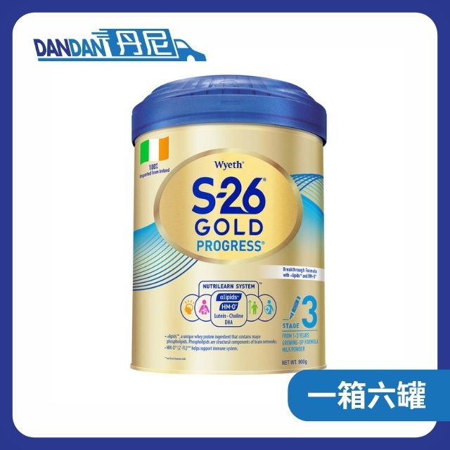 1箱6罐裝 | Wyeth 惠氏 S-26 GOLD 嬰兒奶粉 | 3號奶粉｜2724