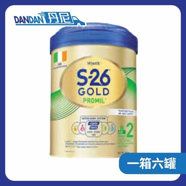 1箱6罐裝 | Wyeth 惠氏 S-26 GOLD 嬰兒奶粉 | 2號奶粉｜2725