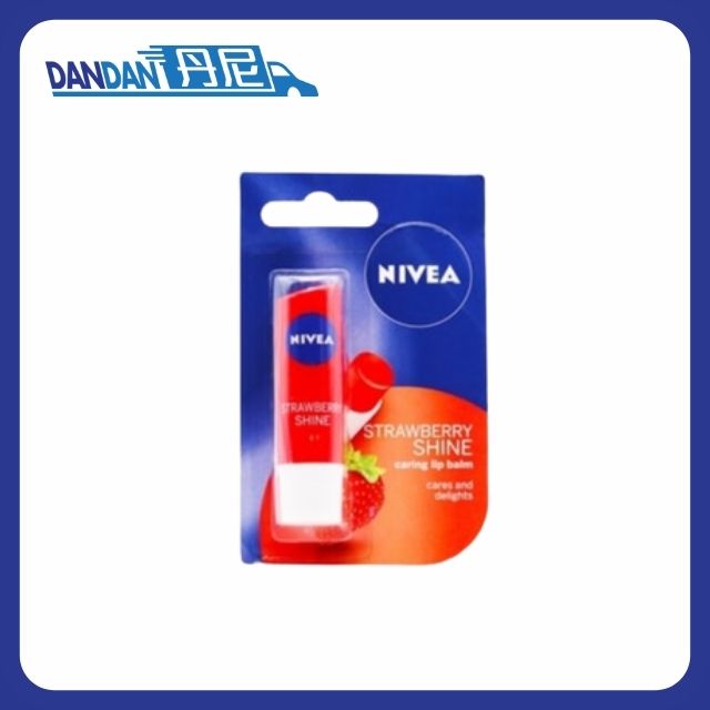 Nivea 妮維雅｜天然潤唇膏 士多啤梨味｜4.8g｜2840