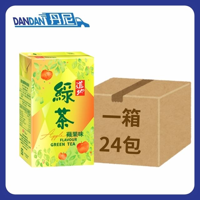 【1箱24包】TaoTi道地-蘋果味綠茶 (250mL x6包裝)｜3839