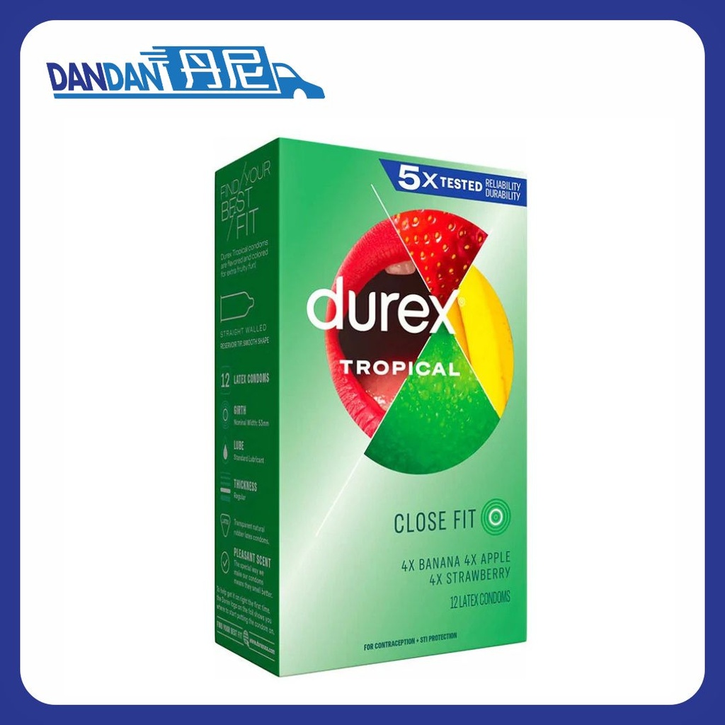 Durex 杜蕾斯｜什果味安全套｜12片裝｜6793