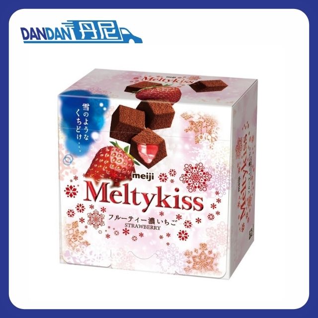 Meiji明治｜Melty Kiss雪吻朱古力士多啤梨味｜53g｜12054