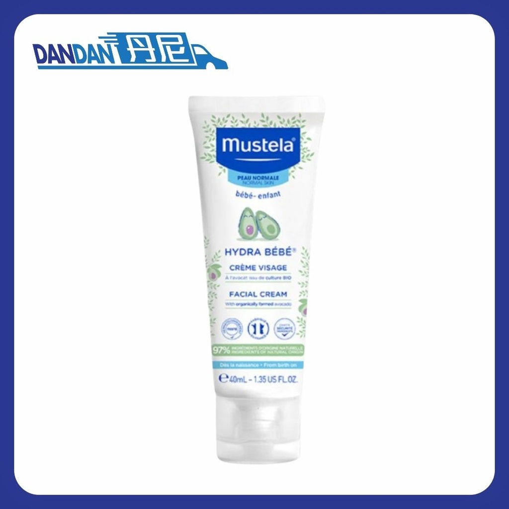 Mustela 妙思樂｜超低敏‧無香料水份潤面霜｜40ml｜1支 | 14322