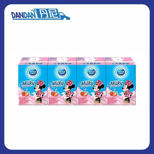 DutchLady 子母牌｜士多啤梨牛奶味｜110ML 4包裝｜19848