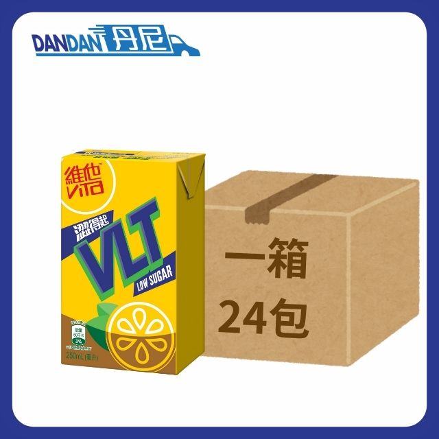【1箱24包】Vita 維他-低糖檸檬茶 (250mL x6包裝)｜7495
