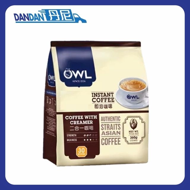 無糖2合1即溶咖啡｜OWL貓頭鷹｜30包x12g｜15505
