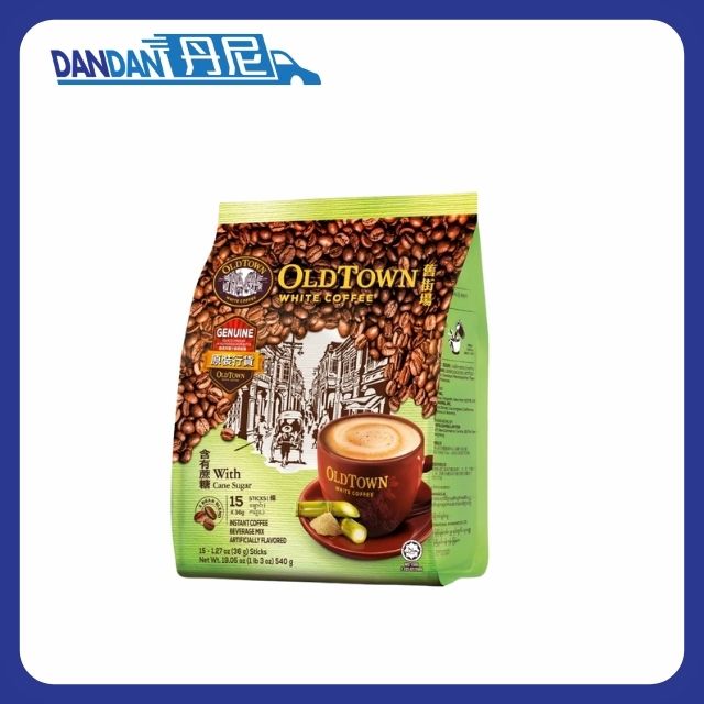 三合一天然蔗糖白咖啡｜Oldtown舊街場｜15條x36g｜16286