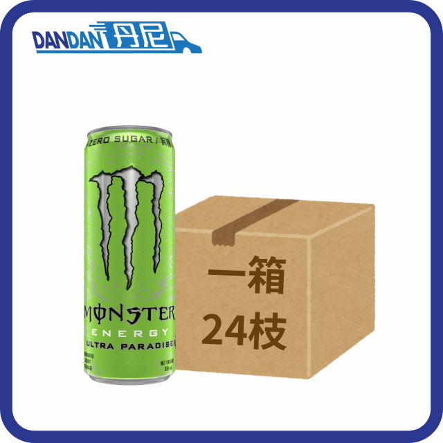 【1箱24罐】Monster魔爪-超越仙境碳酸能量飲品(綠色)(355mL)｜3890