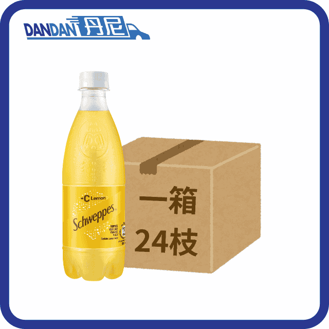 【1箱24支】Schweppes玉泉 +C有氣檸檬味 (500mL)｜｜19369