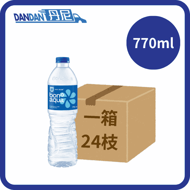 【1箱24支】Bonaqua-礦物質水 (770mL)｜7084