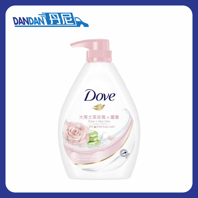 Dove 多芬｜沐浴乳（大馬士革玫瑰X蘆薈）｜1000ml