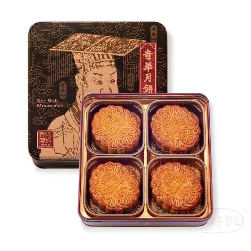 【現貨 已包清關費用】2024年 奇華餅家-金華火腿五仁月餅禮盒 (4個裝)